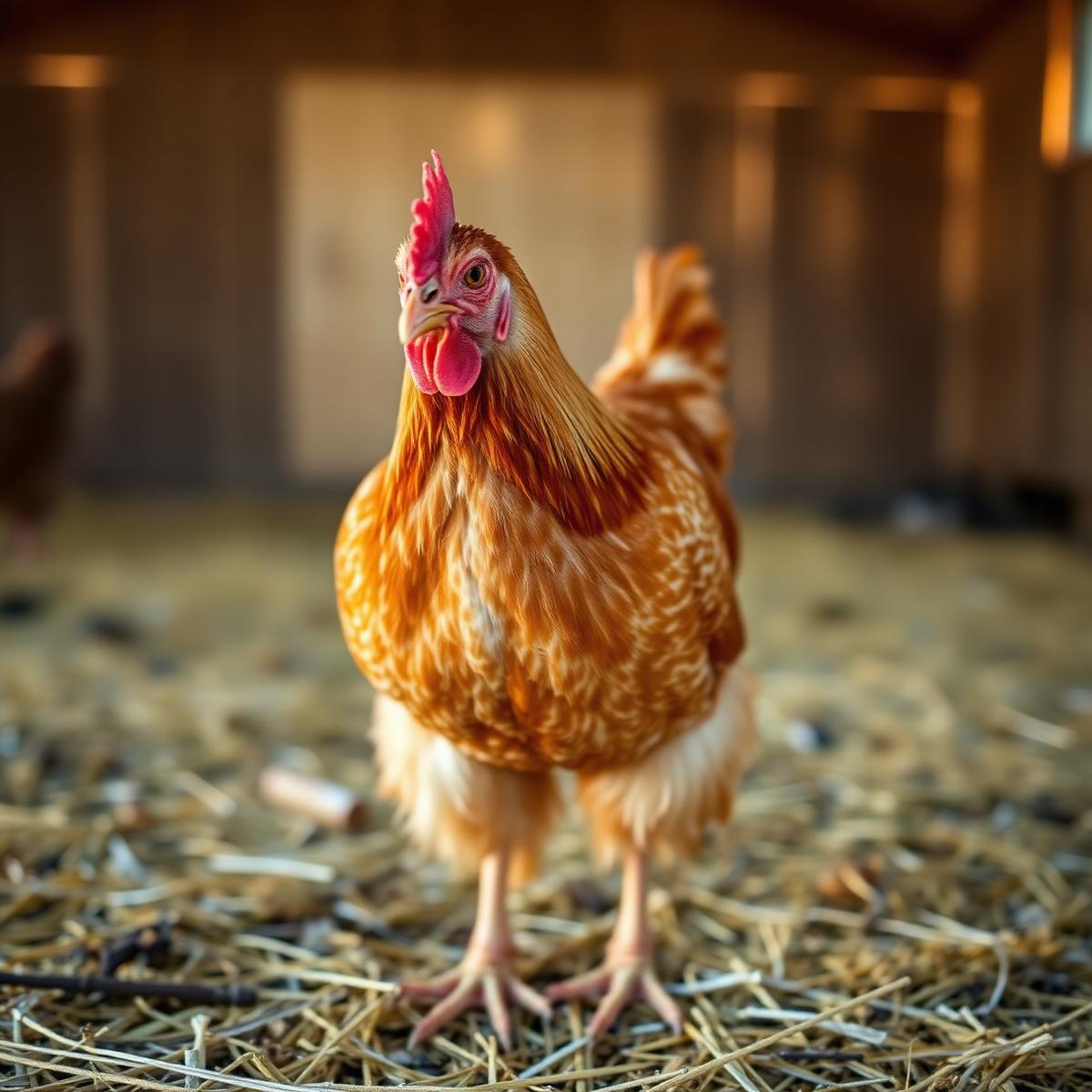Henrietta, a Rhode Island Red